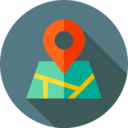 Interactive geoviewer map interface showing archaeological sites
